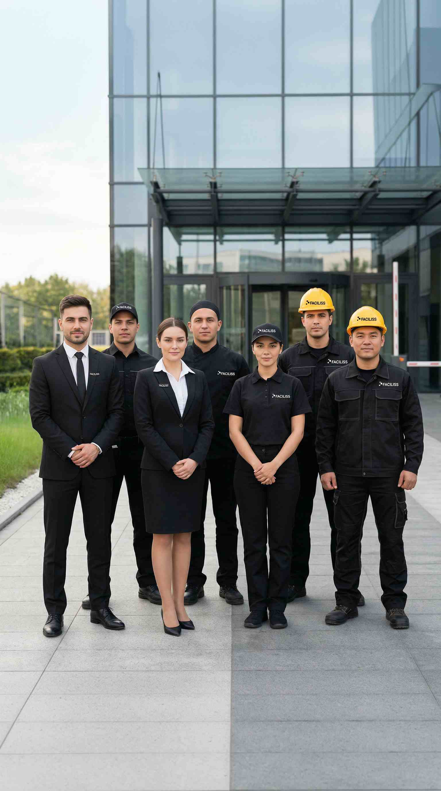 FACILISS team in a clean and organized office environment